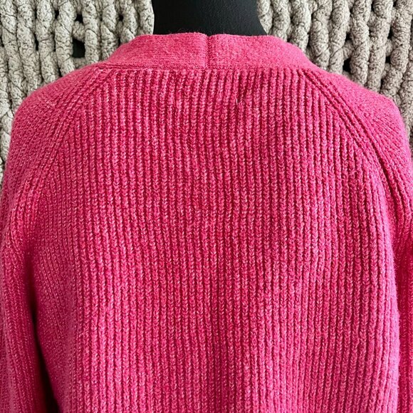 Old Navy Cozy Button-Up Pink Cardigan Sweater - Size M - Picture 11 of 11